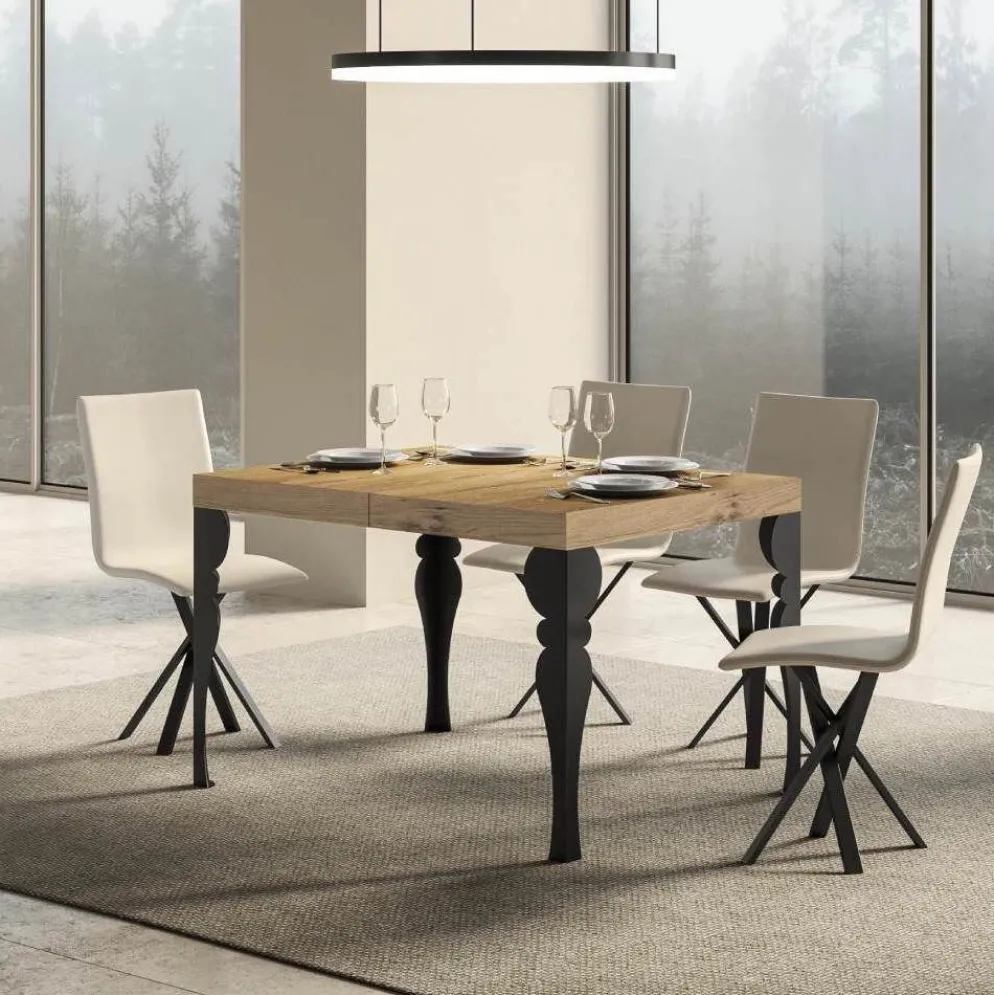 Tavolo allungabile moderno Askim 90x130/390 cm