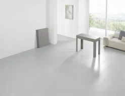 Tavolo consolle allungabile in acciaio Dutton