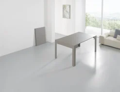 Tavolo consolle allungabile in acciaio Dutton