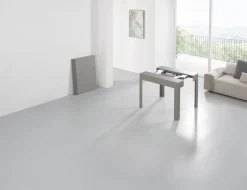 Tavolo consolle allungabile in acciaio Dutton
