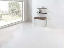 Tavolo consolle allungabile Ronny Big in vetro e laminato