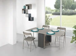 Tavolo consolle allungabile con sedie Newton