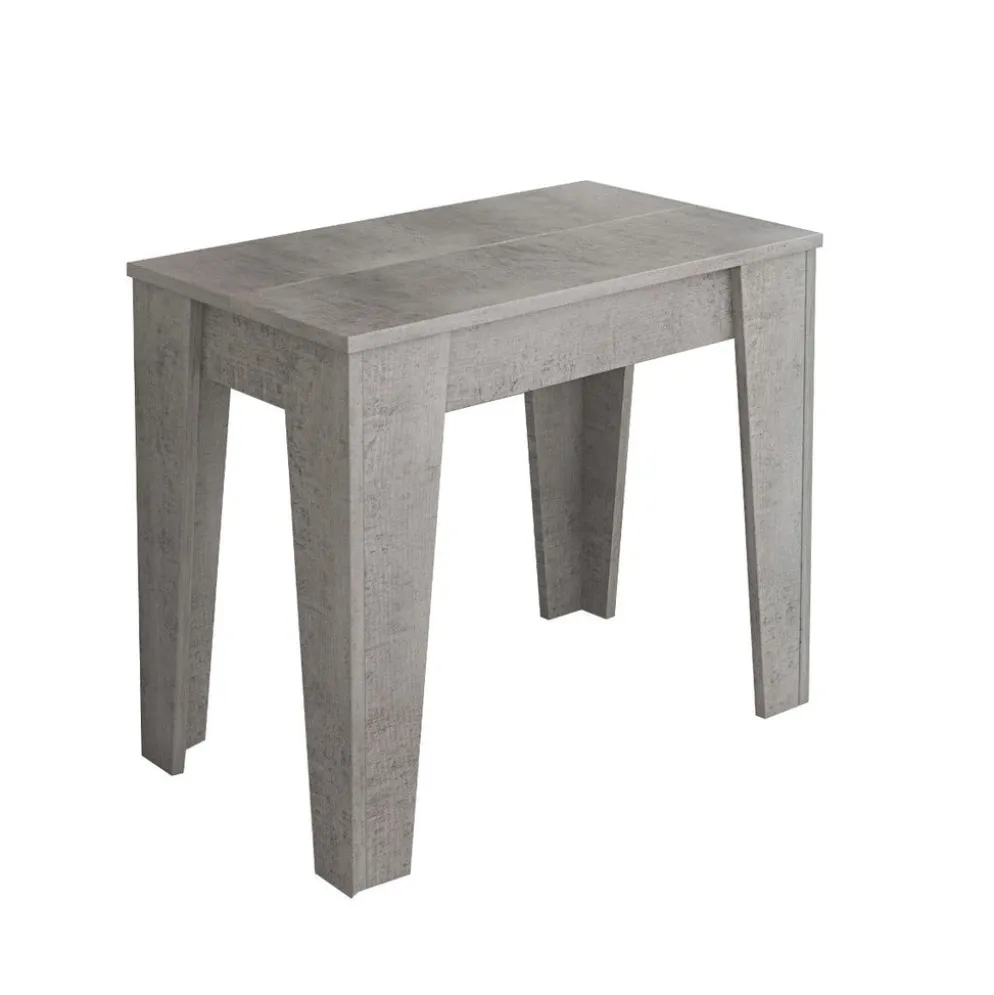 Tavolo consolle allungabile in legno Zulc Cement