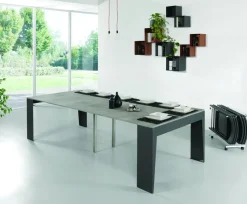 Tavolo consolle allungabile con sedie Glen 120