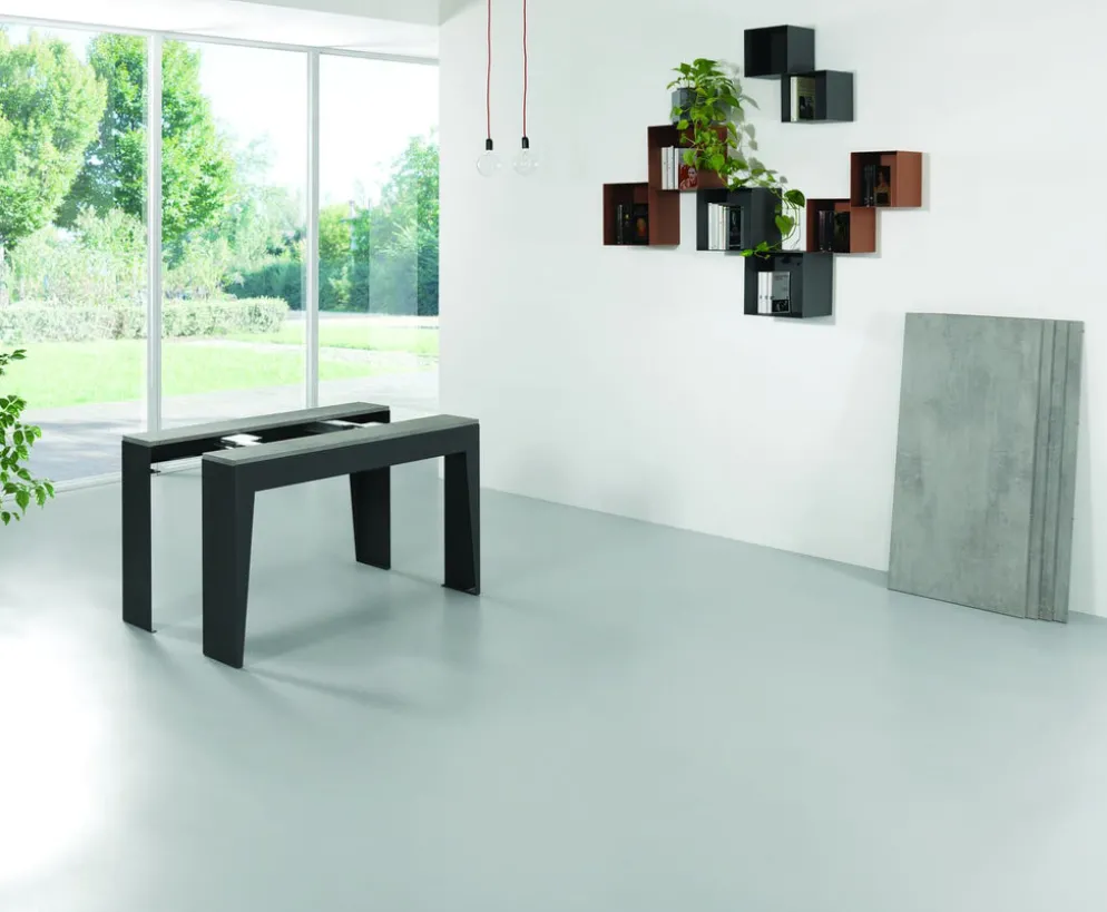 Tavolo consolle allungabile con sedie Glen 120