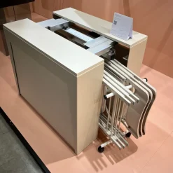 Tavolo consolle allungabile con sedie Glen 120
