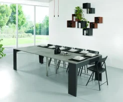 Tavolo consolle allungabile con sedie Glen 120