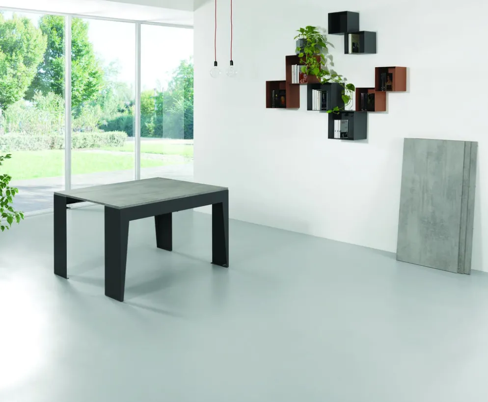 Tavolo consolle allungabile con sedie Glen 120