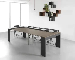Tavolo consolle allungabile con sedie Glen 120