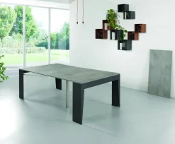 Tavolo consolle allungabile con sedie Glen 120