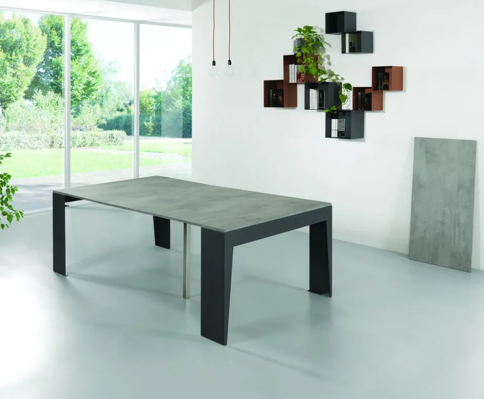 Tavolo consolle allungabile con sedie Glen 120