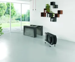 Tavolo consolle allungabile con sedie Glen 120