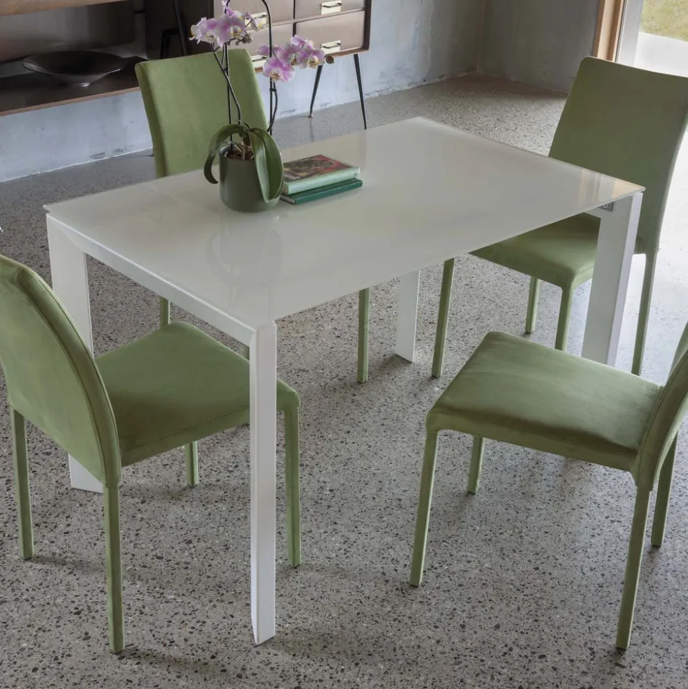 Tavolo da cucina allungabile Devis Vetro