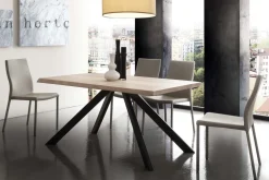 Tavolo da cucina in metallo e legno Learn