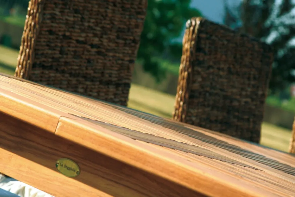 Tavolo da esterno in legno massello TeakOnMe