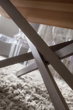 Tavolo da pranzo con piano in legno Arsenio