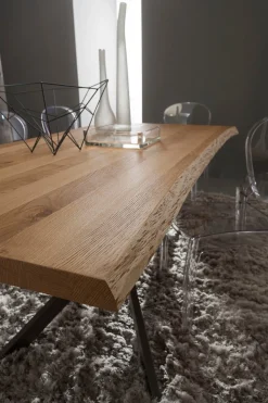 Tavolo da pranzo con piano in legno Arsenio