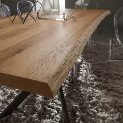 Tavolo da pranzo con piano in legno Arsenio