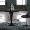 Tavolo da pranzo rotondo allungabile Sulevi Black