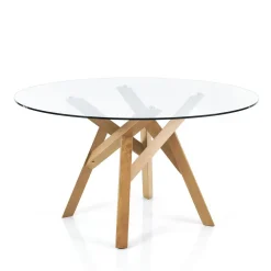 Tavolo da pranzo rotondo Meredith Oak
