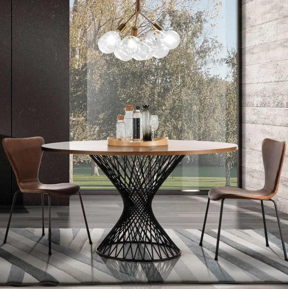 Tavolo da pranzo rotondo Stairway Oak