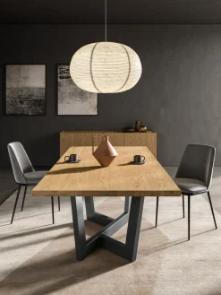 Tavolo in legno massello allungabile Rovel