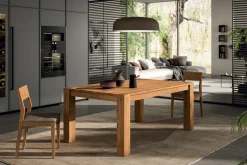 Tavolo in legno massello allungabile Levan