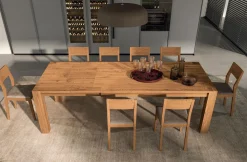 Tavolo in legno massello allungabile Levan