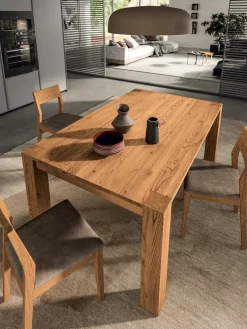 Tavolo in legno massello allungabile Levan