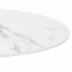 Tavolo rotondo Velor in ceramica e metallo