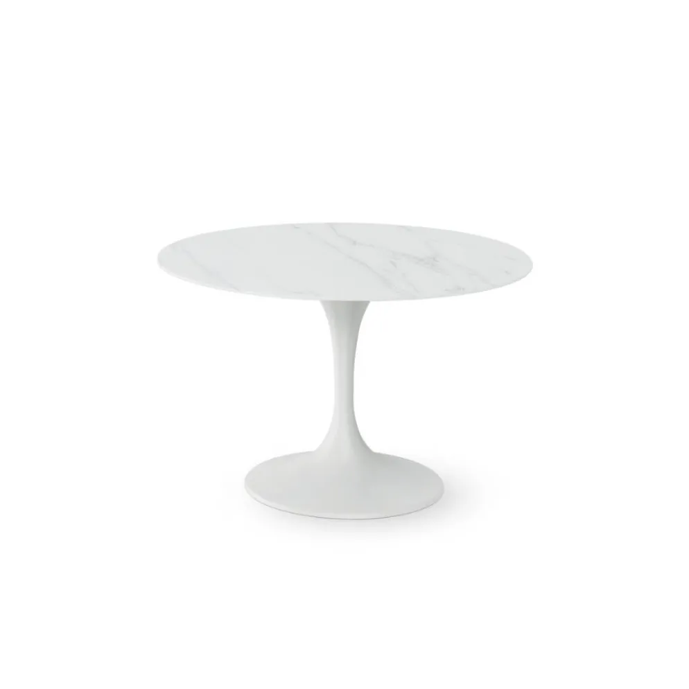 Tavolo rotondo Velor in ceramica e metallo