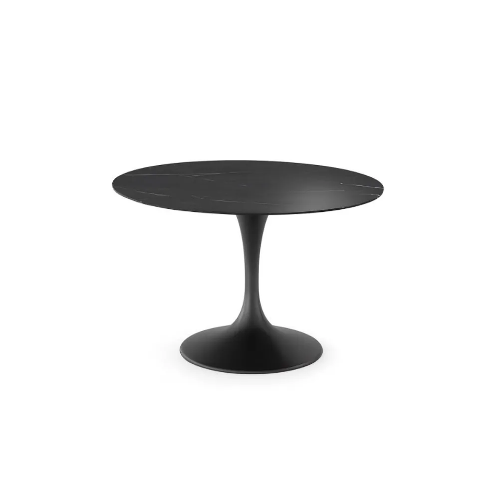 Tavolo rotondo Velor in ceramica e metallo