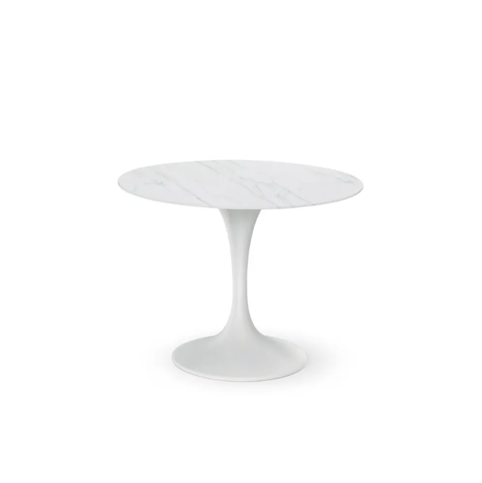 Tavolo rotondo Velor in ceramica e metallo