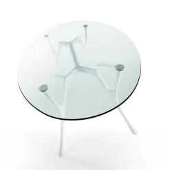 Tavolo scrivania ovale Perseo Glass