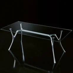 Tavolo scrivania rettangolare Perseo Glass