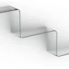 Tre mensole design moderno in vetro 100 cm Ladder
