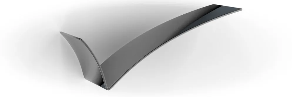 Tre mensole design Tick in vetro nero per cucina