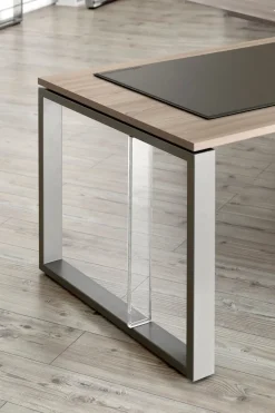 Valentia | Scrivania direzionale angolare Made in Italy