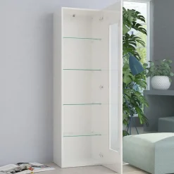 Vetrina soggiorno moderna Bandol Shelf White