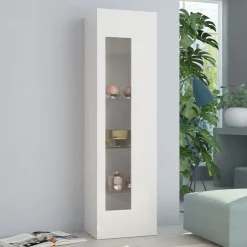 Vetrina soggiorno moderna Bandol Shelf White