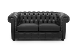 Windsor | Divano 2 posti in pelle Made in Italy