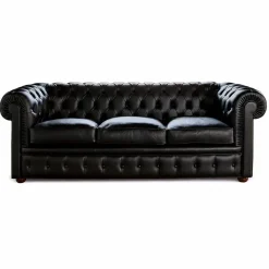 Windsor | Divano 3 posti in pelle Made in Italy