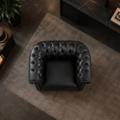 Windsor | Poltrona in pelle Made in Italy
