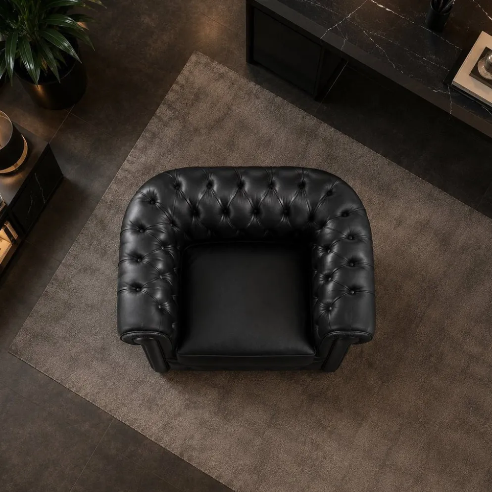 Windsor | Poltrona in pelle Made in Italy